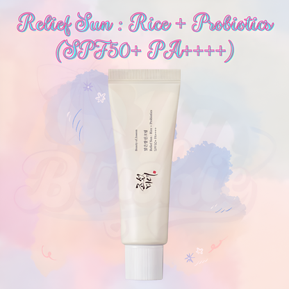 Beauty of Joseon Relief Sun: Rice + Probiotics SPF50+ RA++++