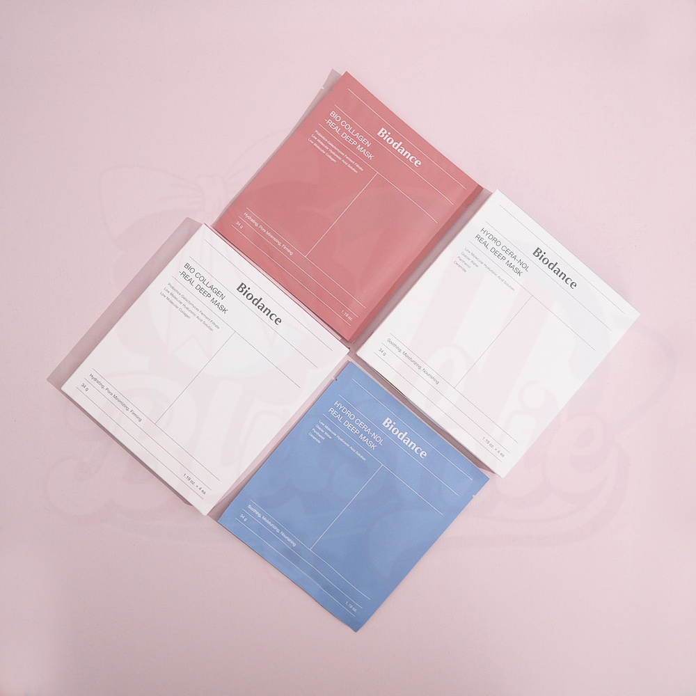 Biodance Bio-Collagen Real Deep Mask / Hydro Cera-Nol Real Deep Mask (1pc/4pcs)
