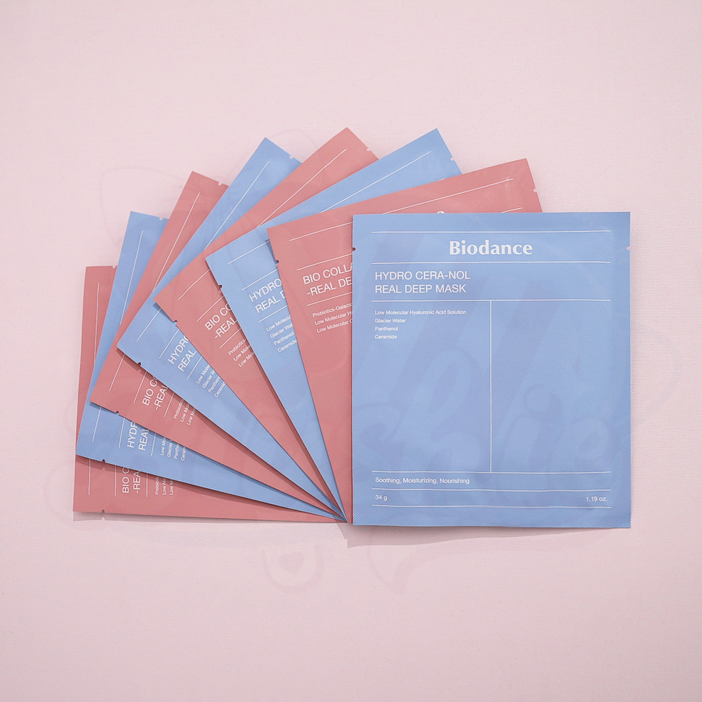 Biodance Bio-Collagen Real Deep Mask / Hydro Cera-Nol Real Deep Mask (1pc/4pcs)